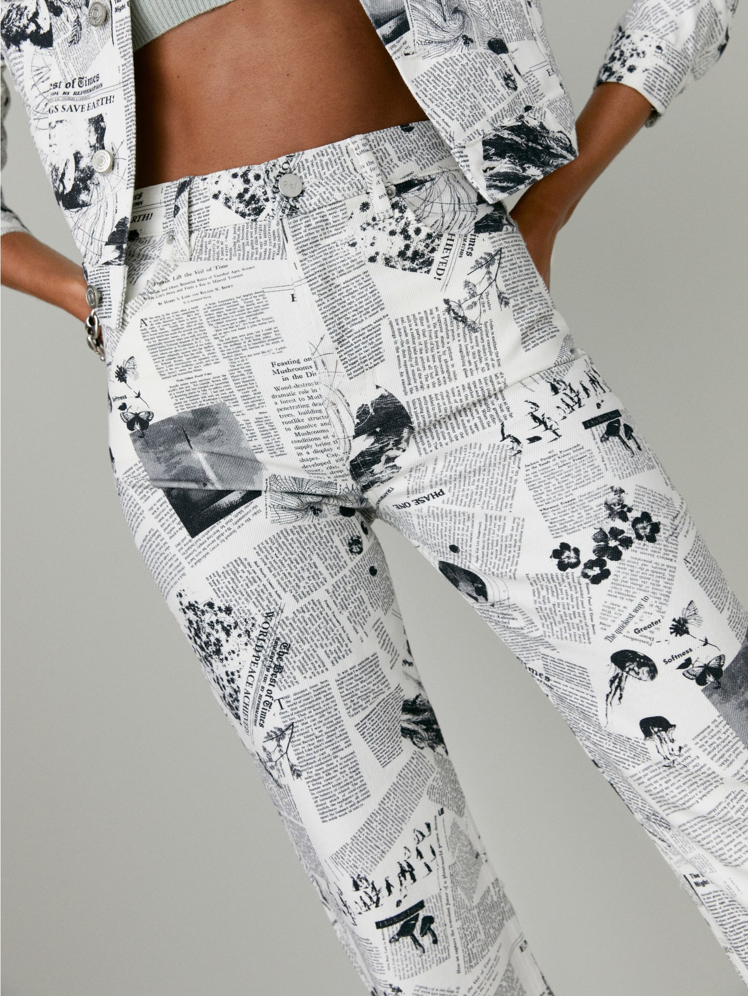 Reformation newspaper pants clearance