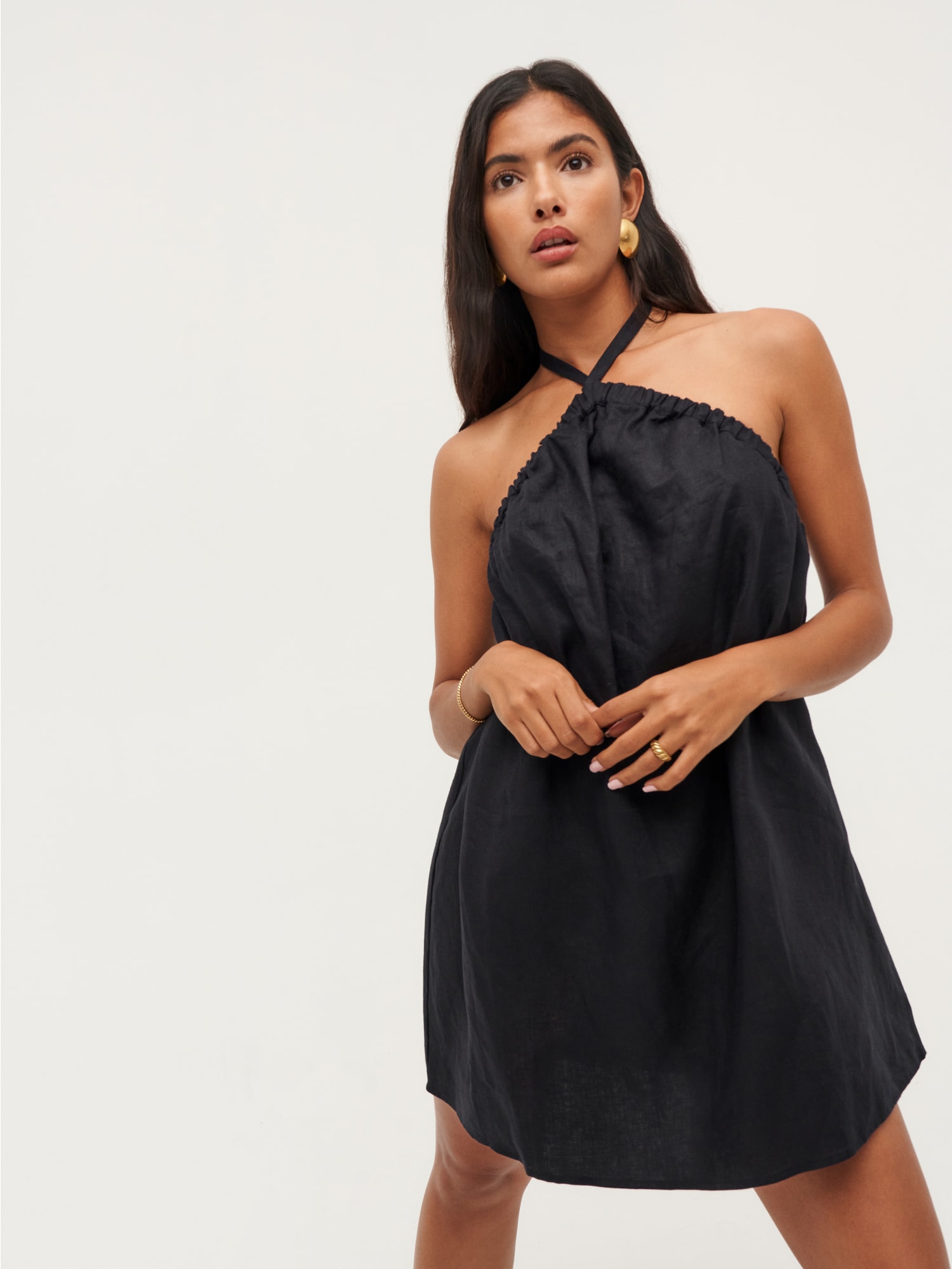 Maui Linen Dress Sleeveless Mini Linen Reformation