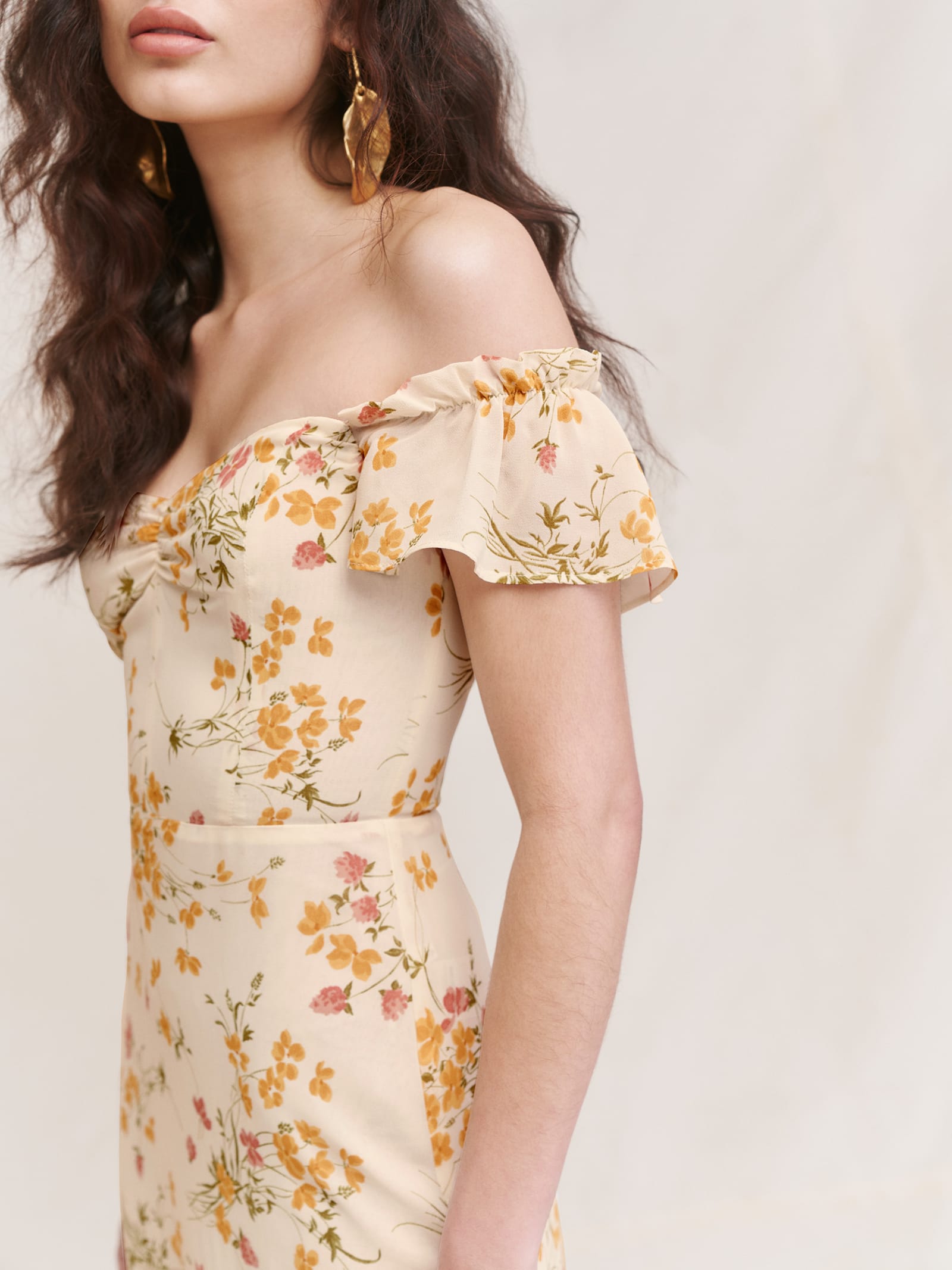 Reformation floral butterfly dress online