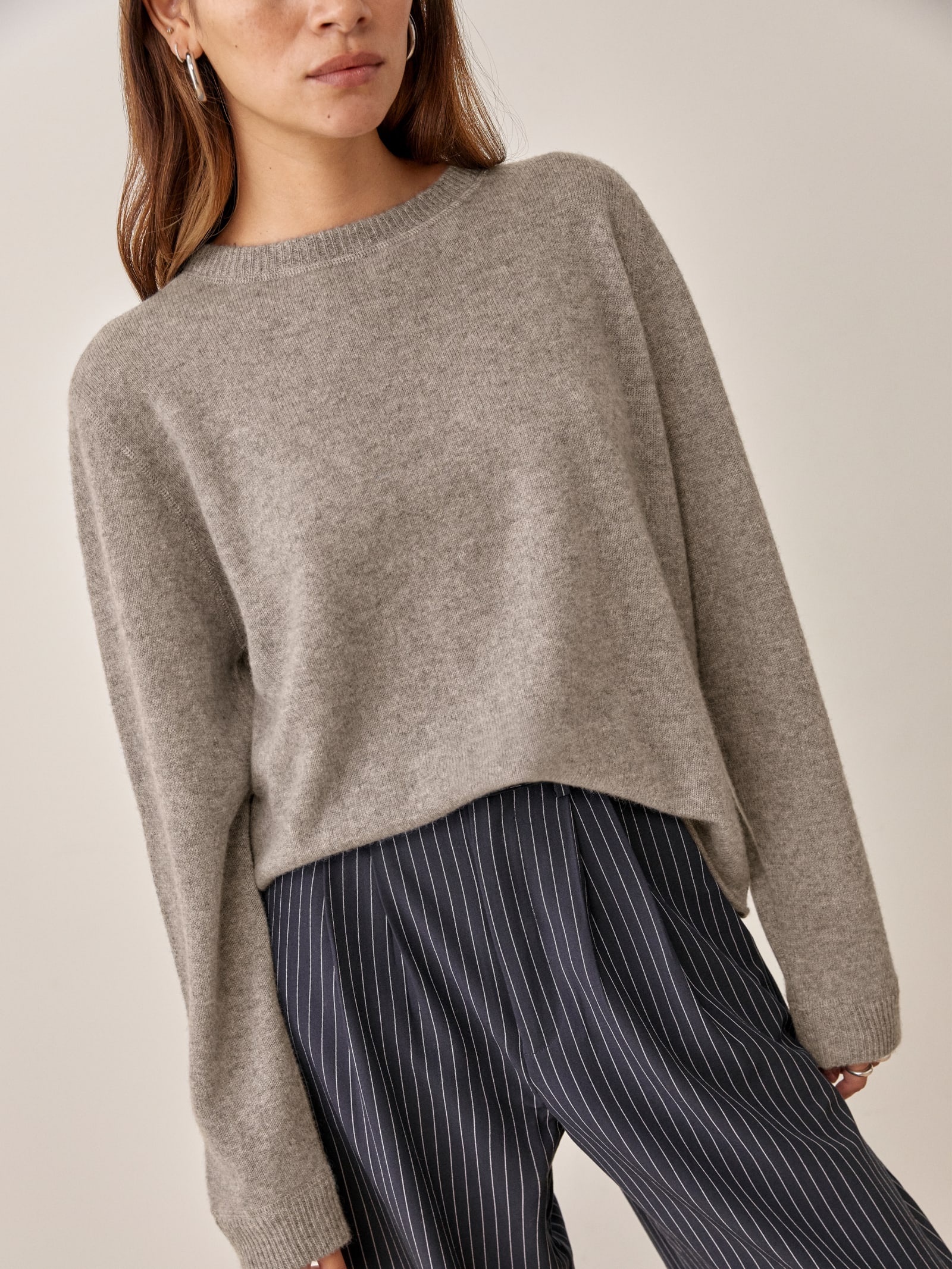 Cashmere Boyfriend Sweater Sustainable Sweaters Reformation