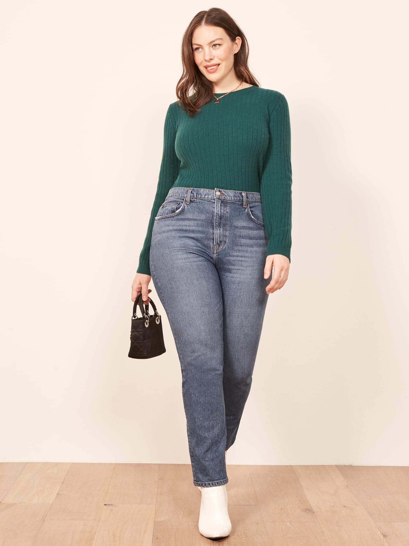 liza ultra high rise straight jeans