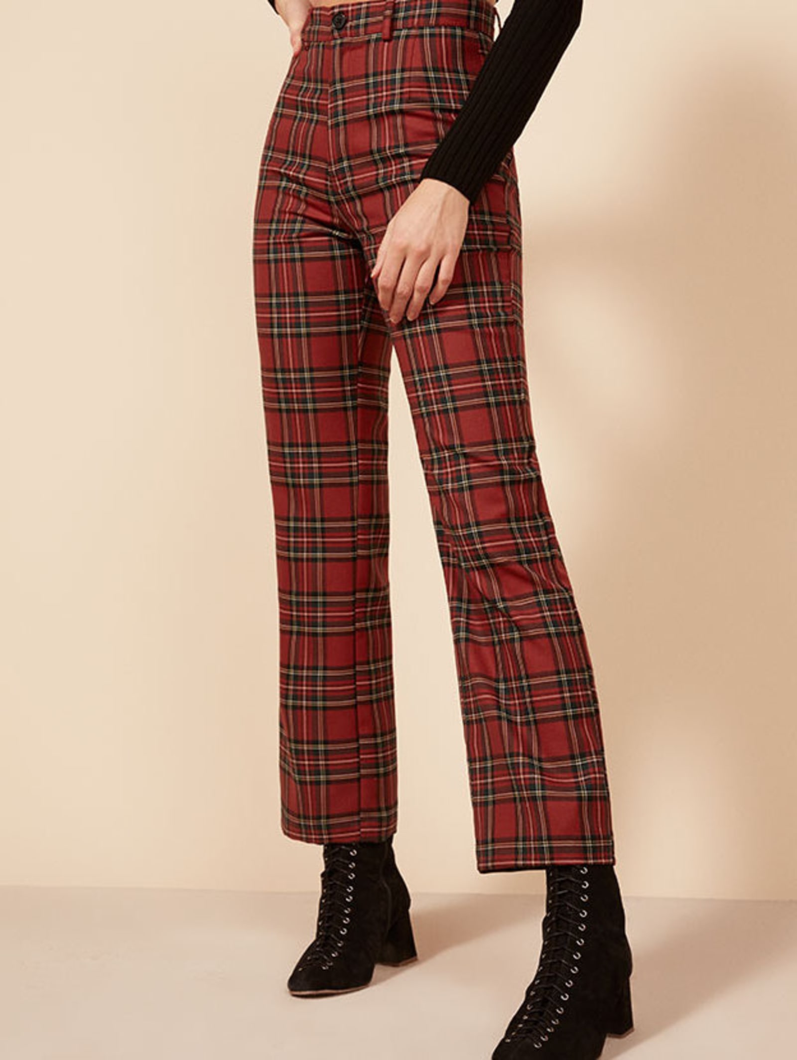 Reformation plaid pants clearance