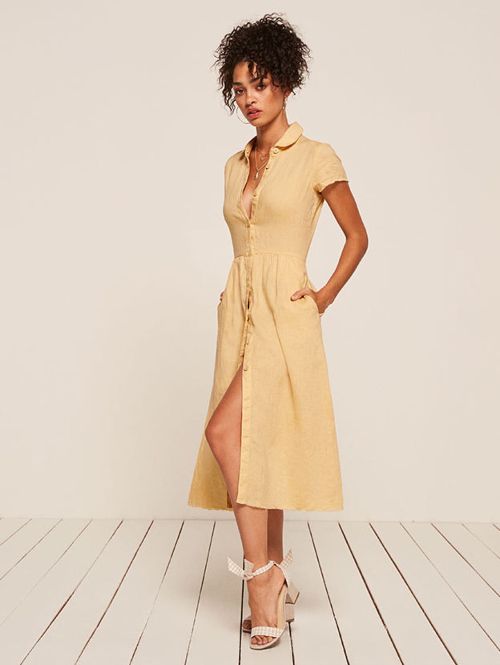 henrietta high low dress