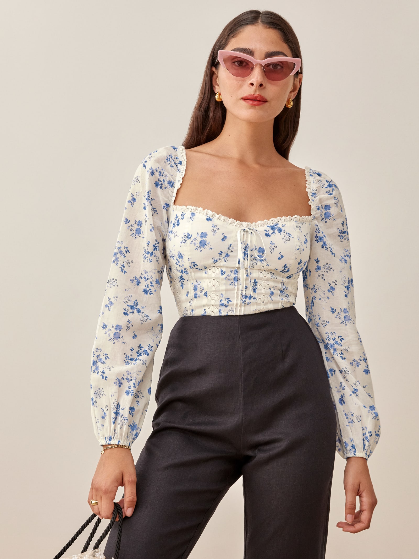 isadora blouse reformation