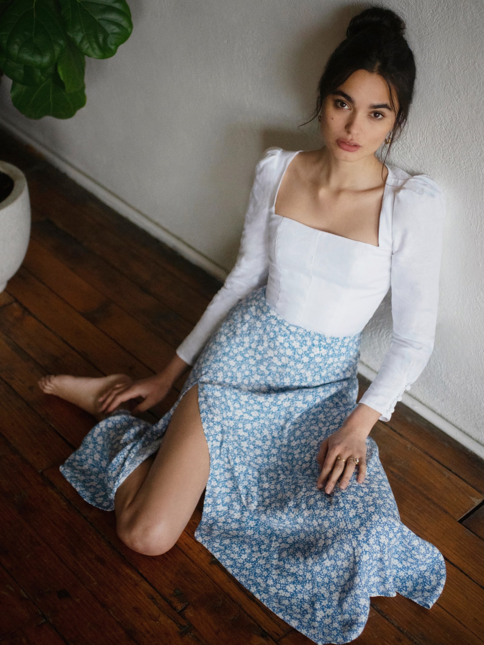 flowers by zoe eyelet skirt