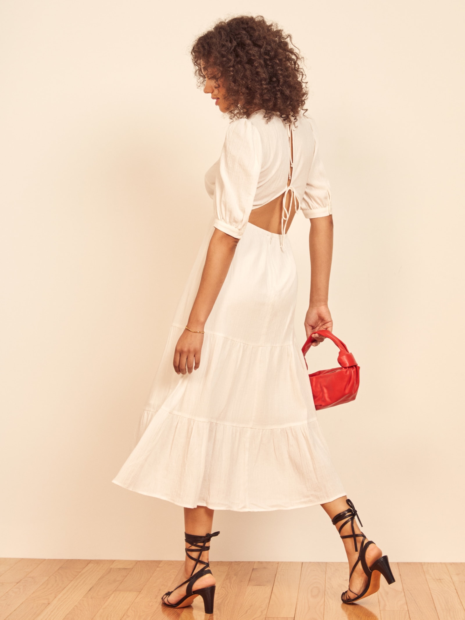 Chicago Dress Short Sleeve Midi Voile Reformation