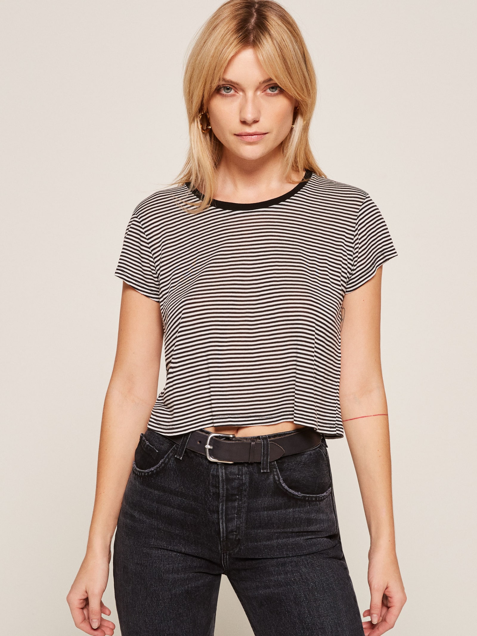 reformation james crop tee