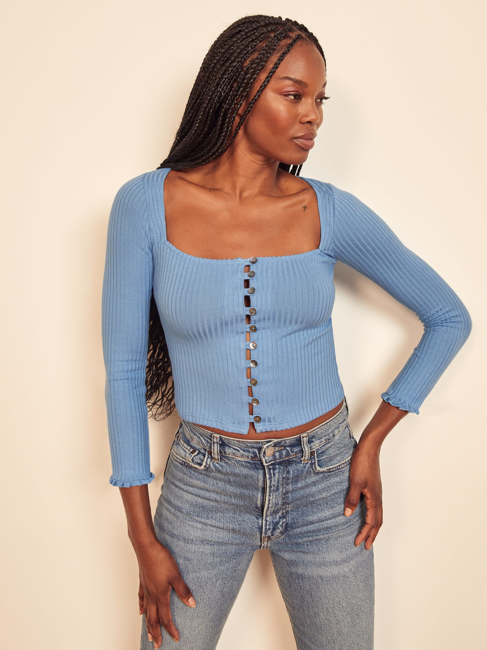 Kaisa Top - Long Sleeve Knit | Reformation