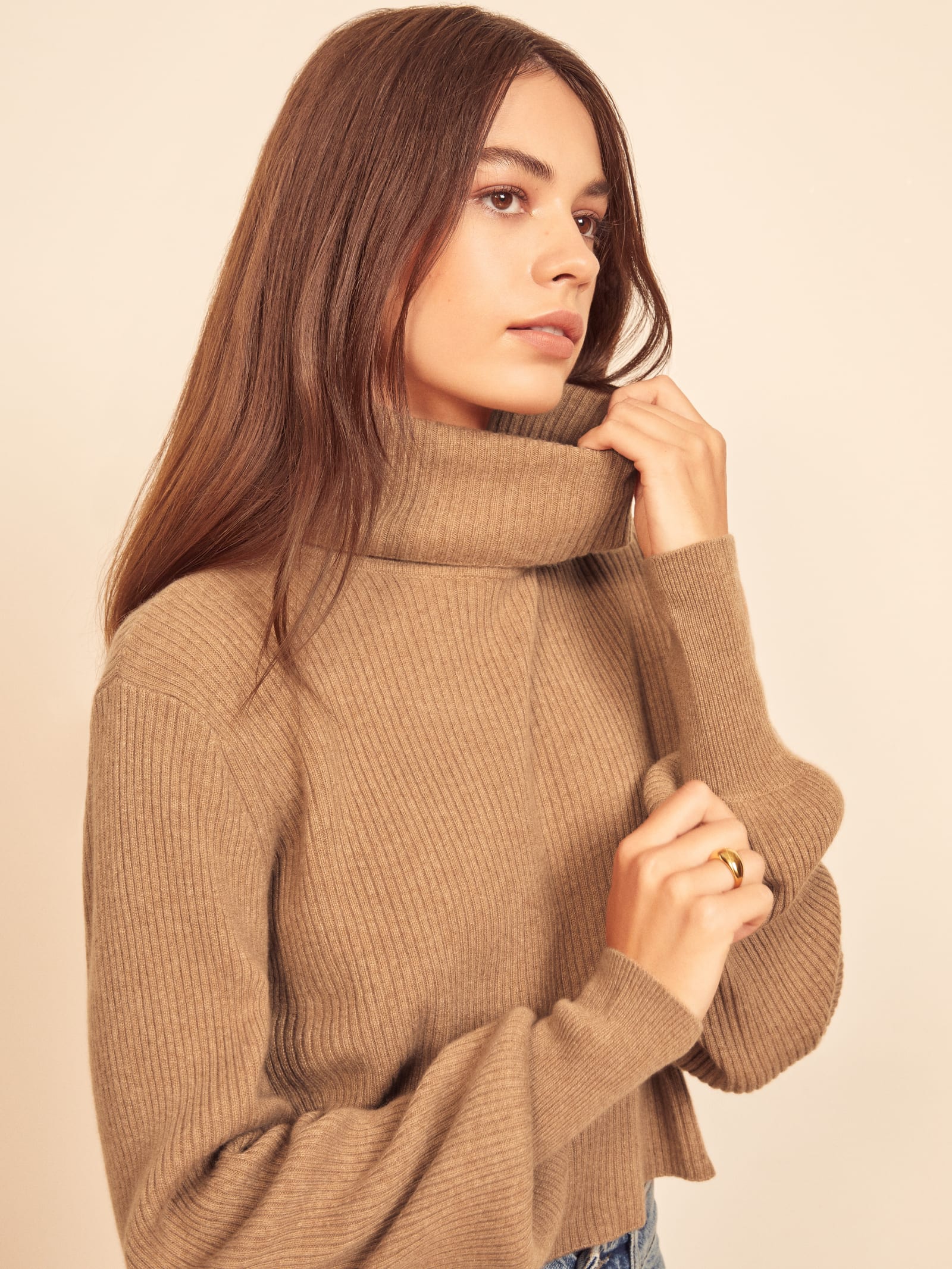 reformation fisherman sweater