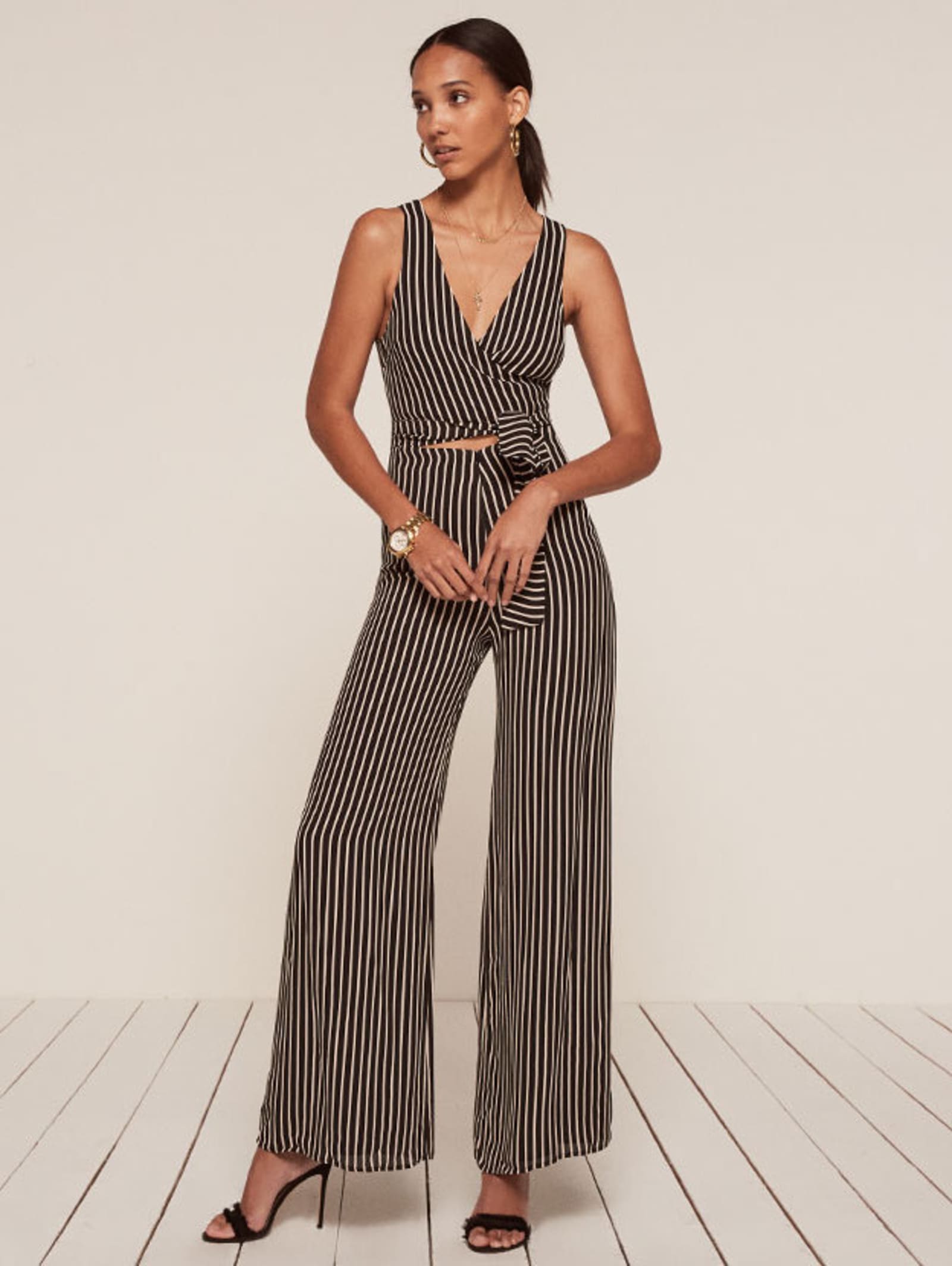 reformation red jumpsuit