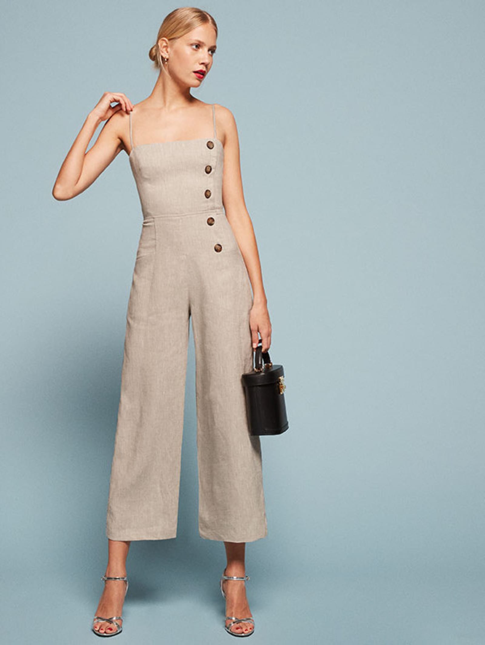 target black floral jumpsuit