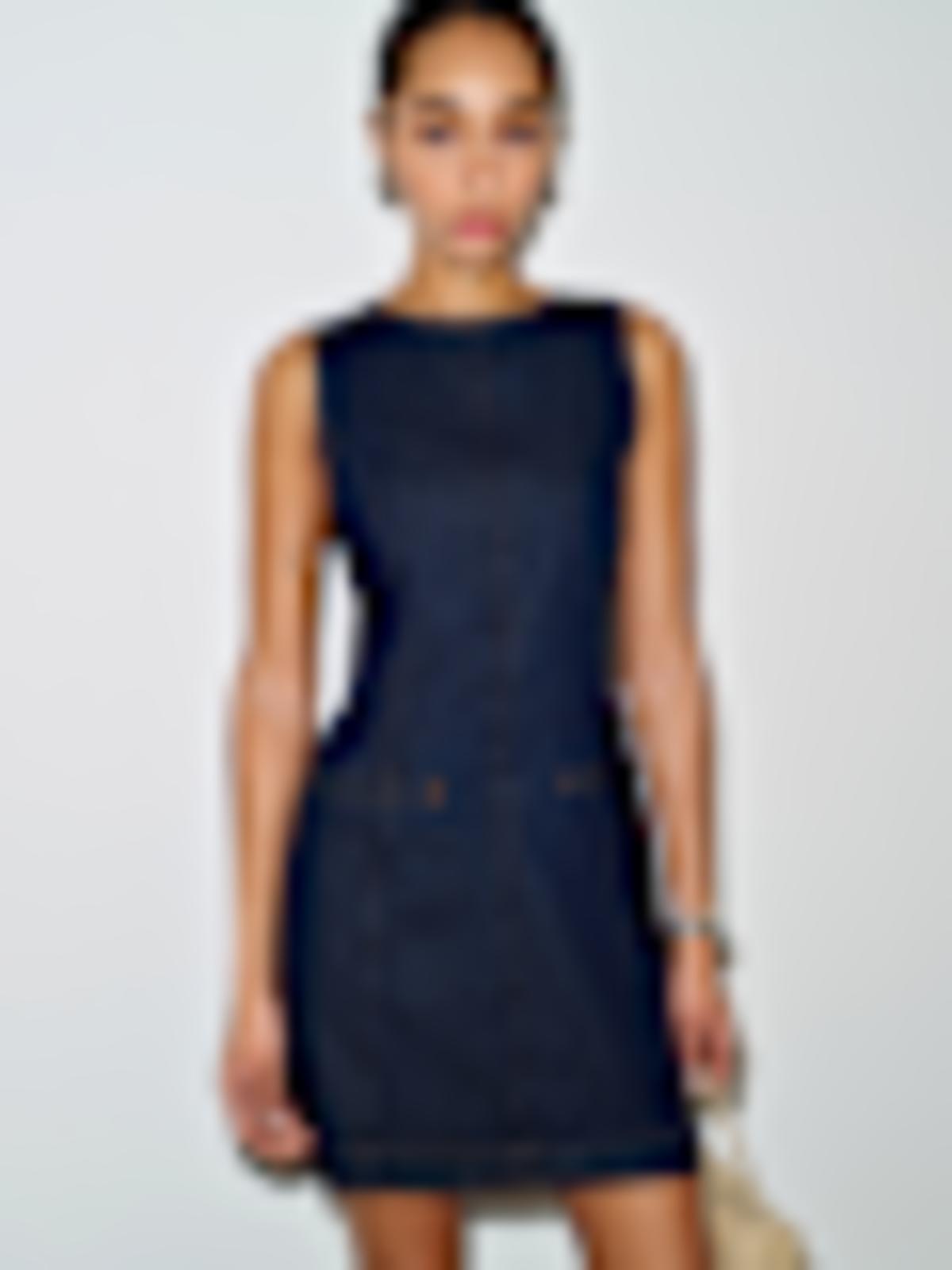 Citron Denim Mini Dress - thumbnail 3