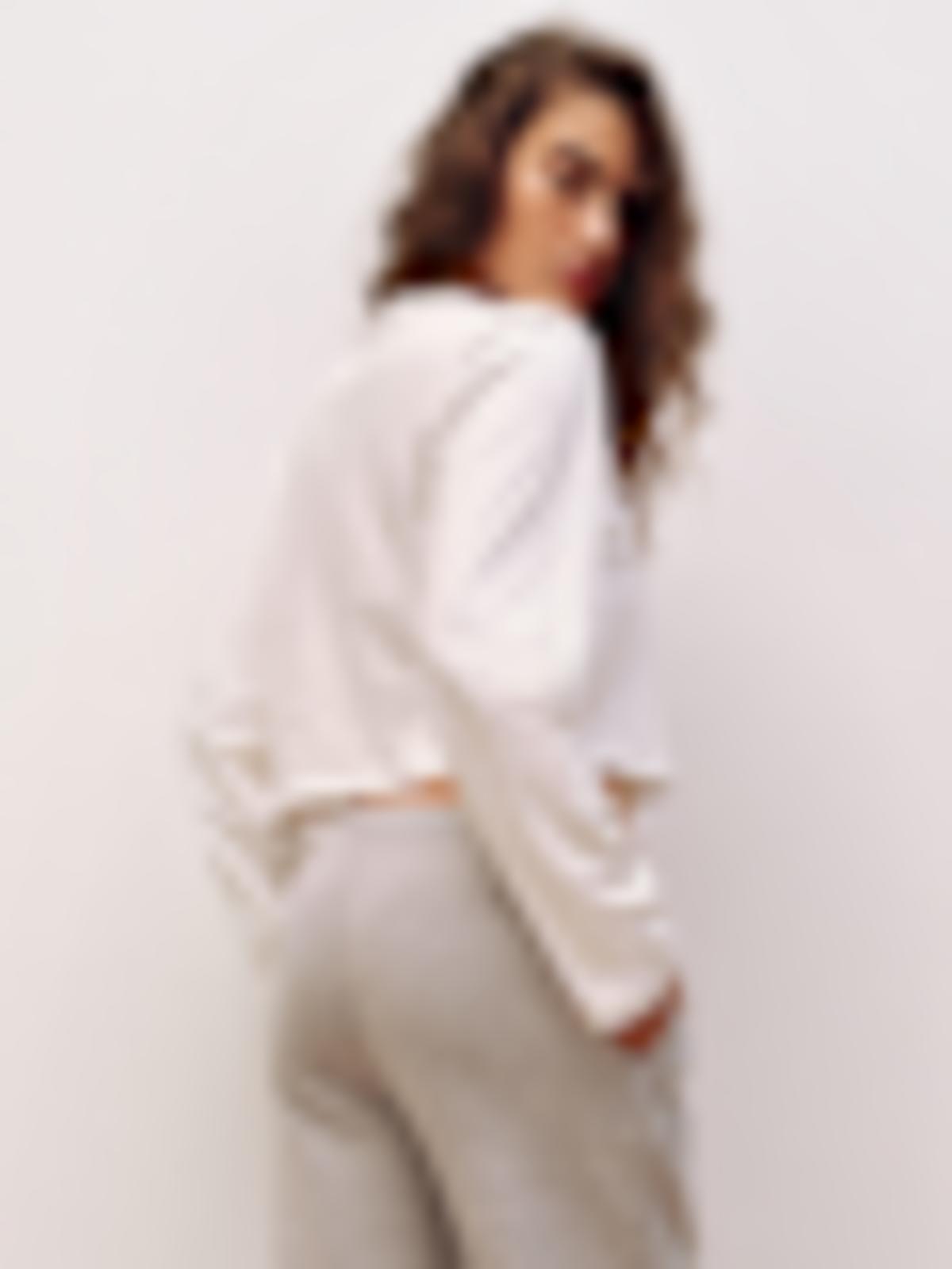 Asher Cropped Oversized Longsleeve Tee - thumbnail 5