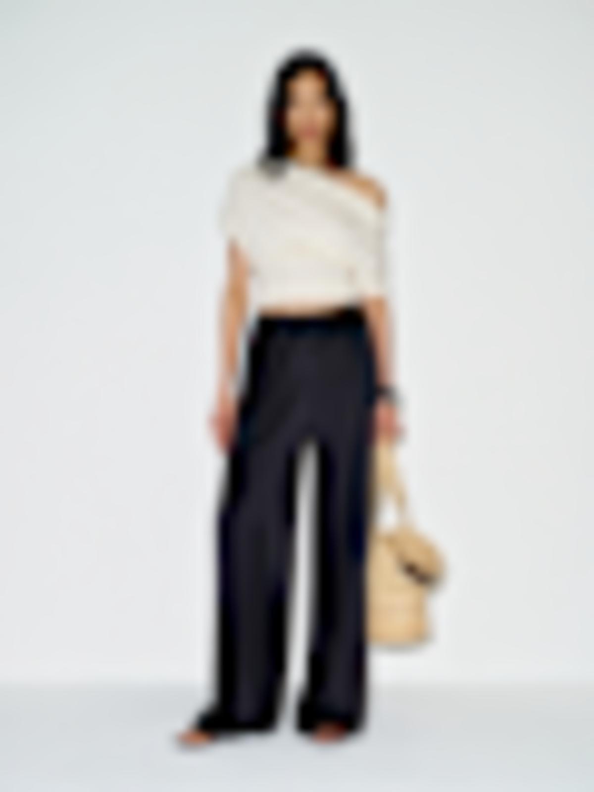 Celine Low Rise Silk Wide Leg Pant - thumbnail 1