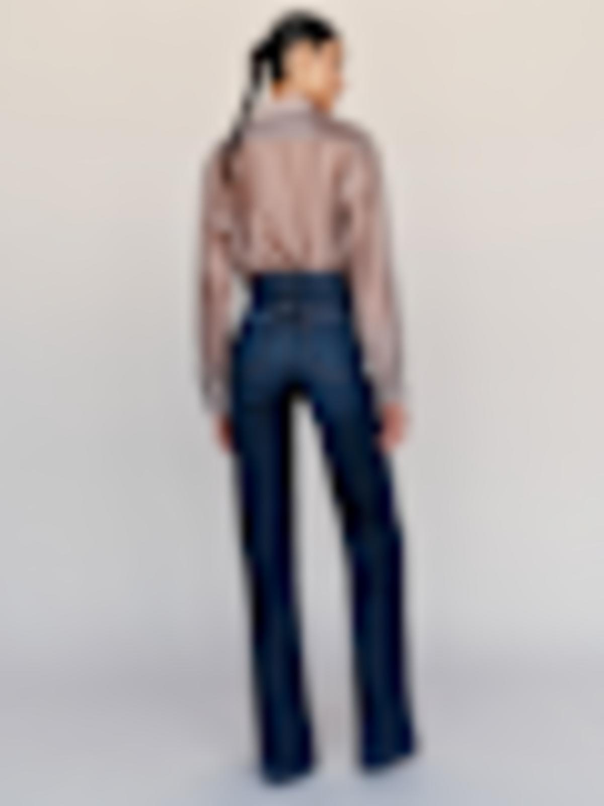 Bex Super Stretch High Rise Wide Leg Short Jeans - thumbnail 9