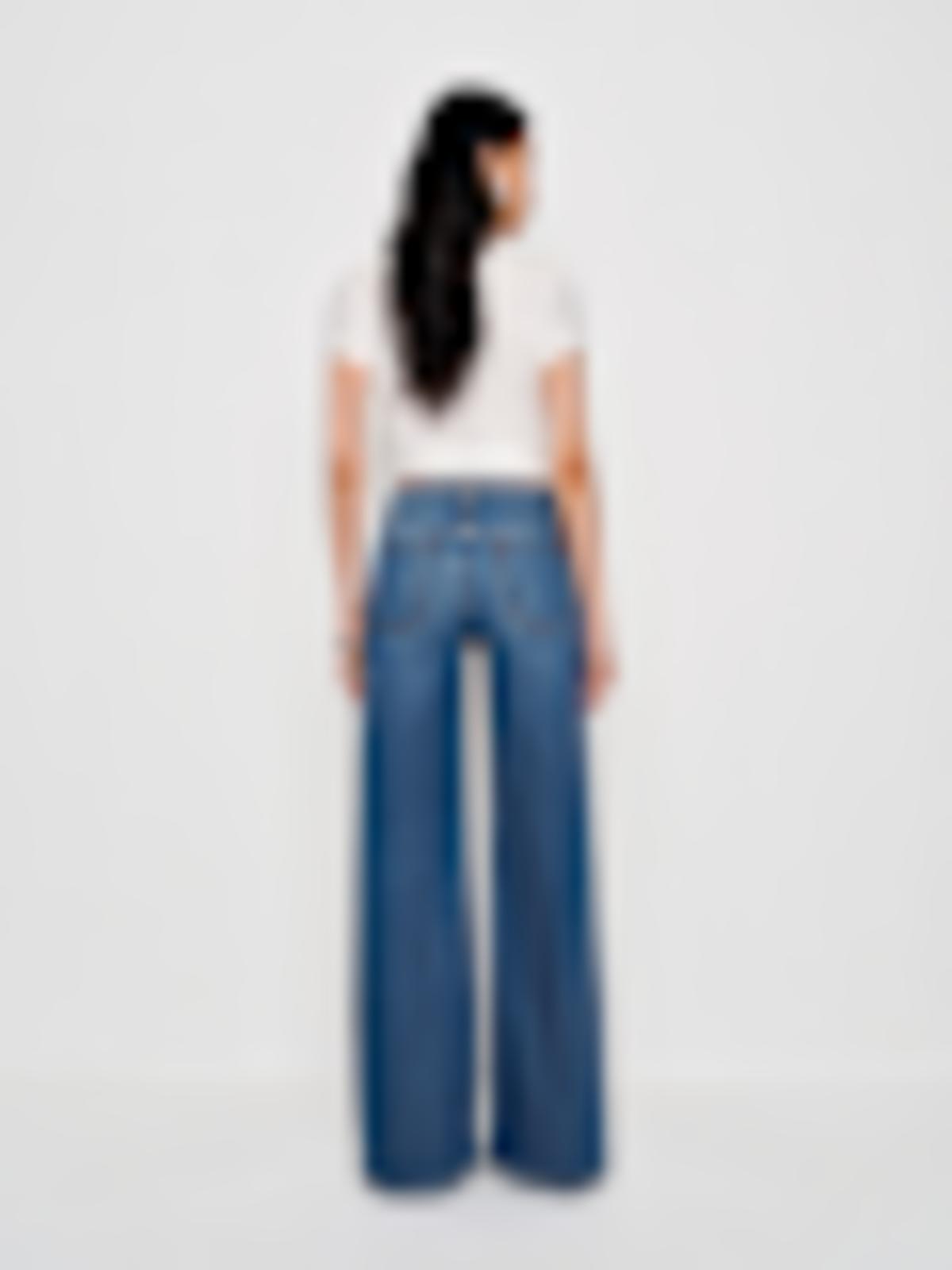Greta Super Stretch Low Rise Wide Leg Long Jeans - thumbnail 7