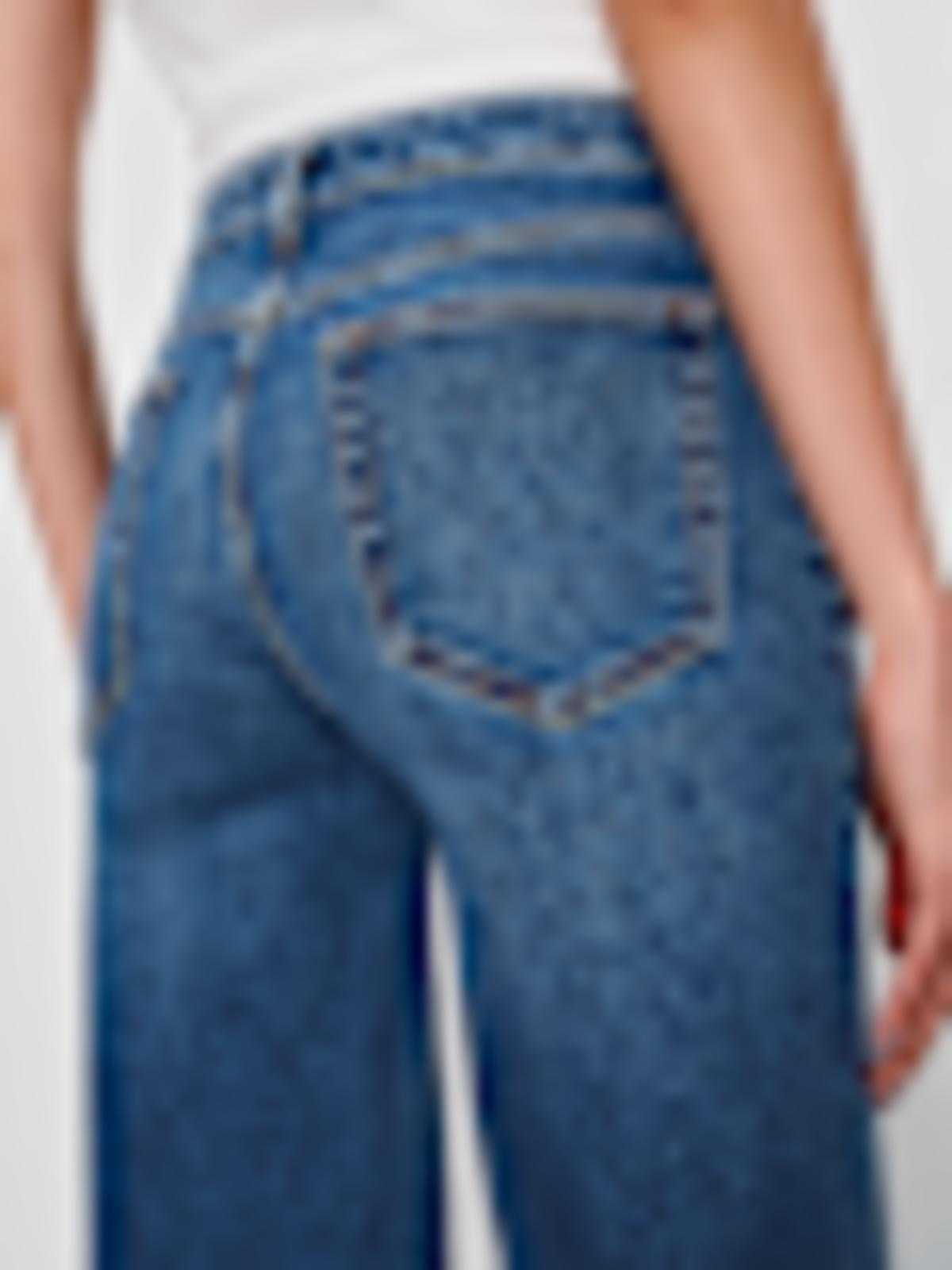 Greta Super Stretch Low Rise Wide Leg Short Jeans - thumbnail 9