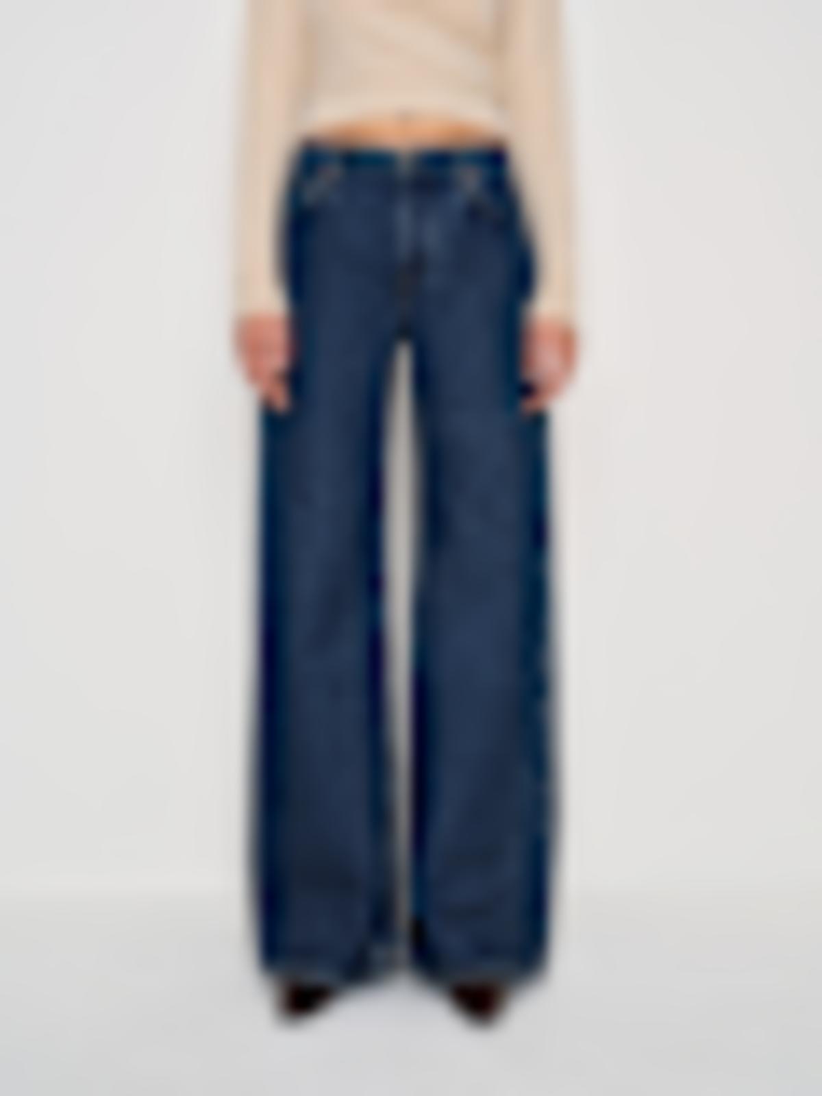 Cary Low Rise Slouchy Wide Leg Long Jeans - thumbnail 3