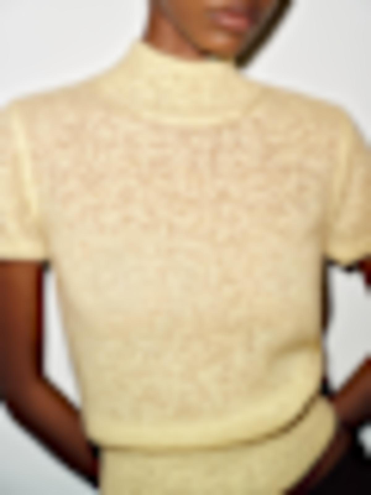 Laurel Sheer Alpaca Mock Neck - thumbnail 3