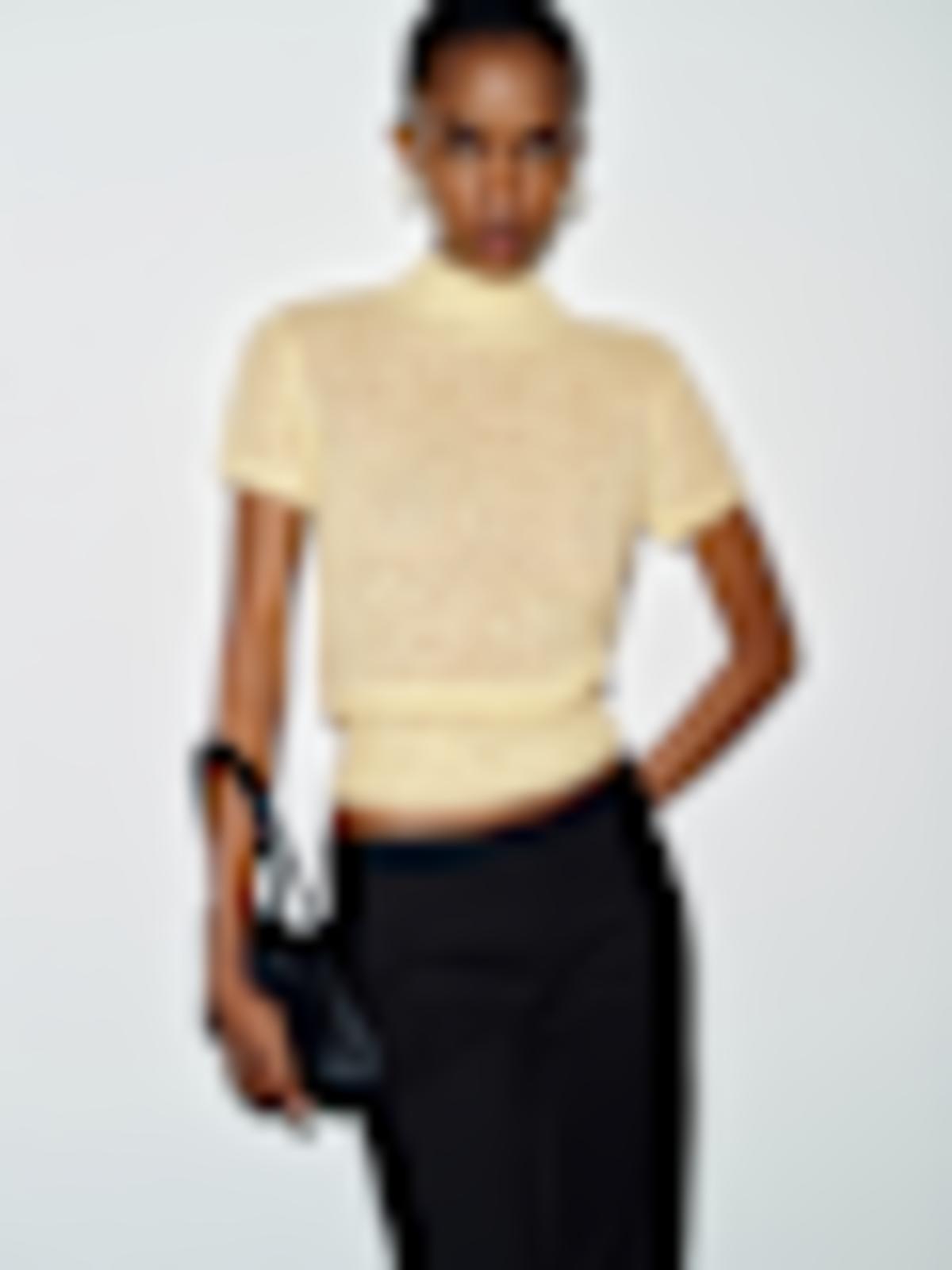 Laurel Sheer Alpaca Mock Neck - thumbnail 5