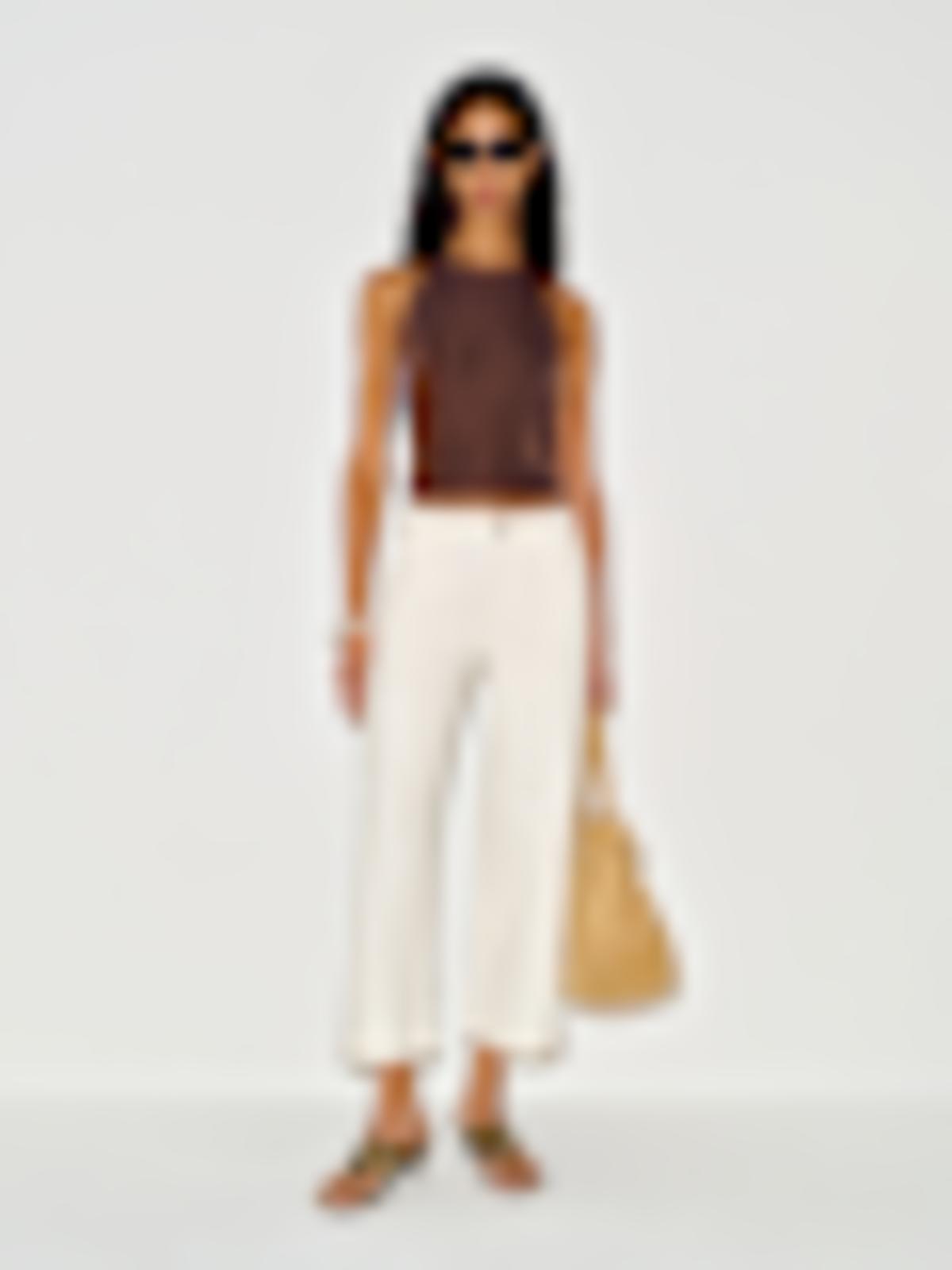 Cary Low Rise Slouchy Wide Leg Cropped Jeans - thumbnail 1