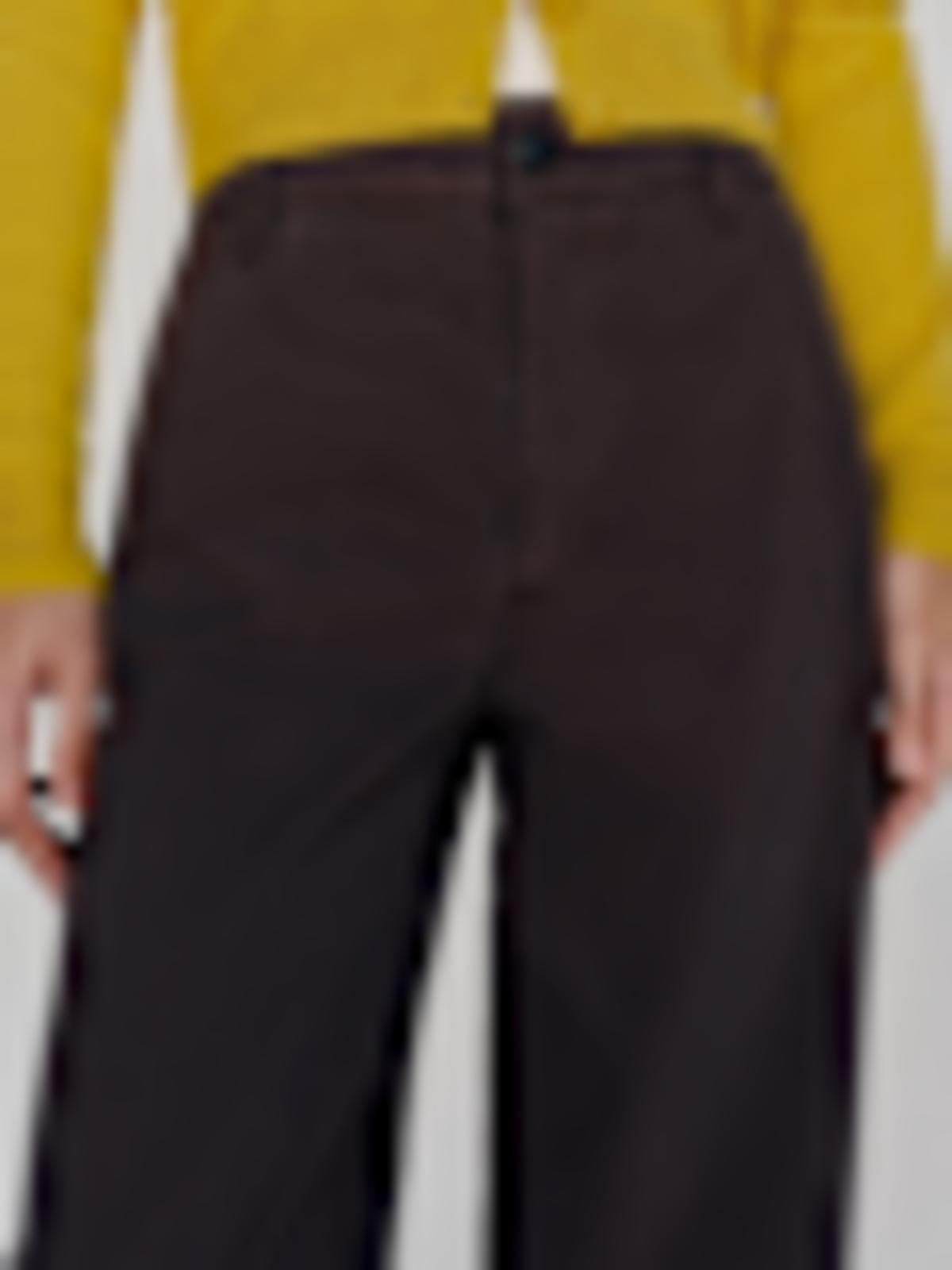 Brian Mid Rise Arc Leg Twill Pants - thumbnail 3