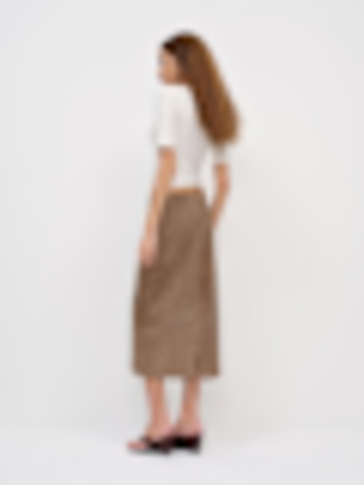 Petites Veda Cole Low Waist Leather Maxi Skirt - thumbnail 9