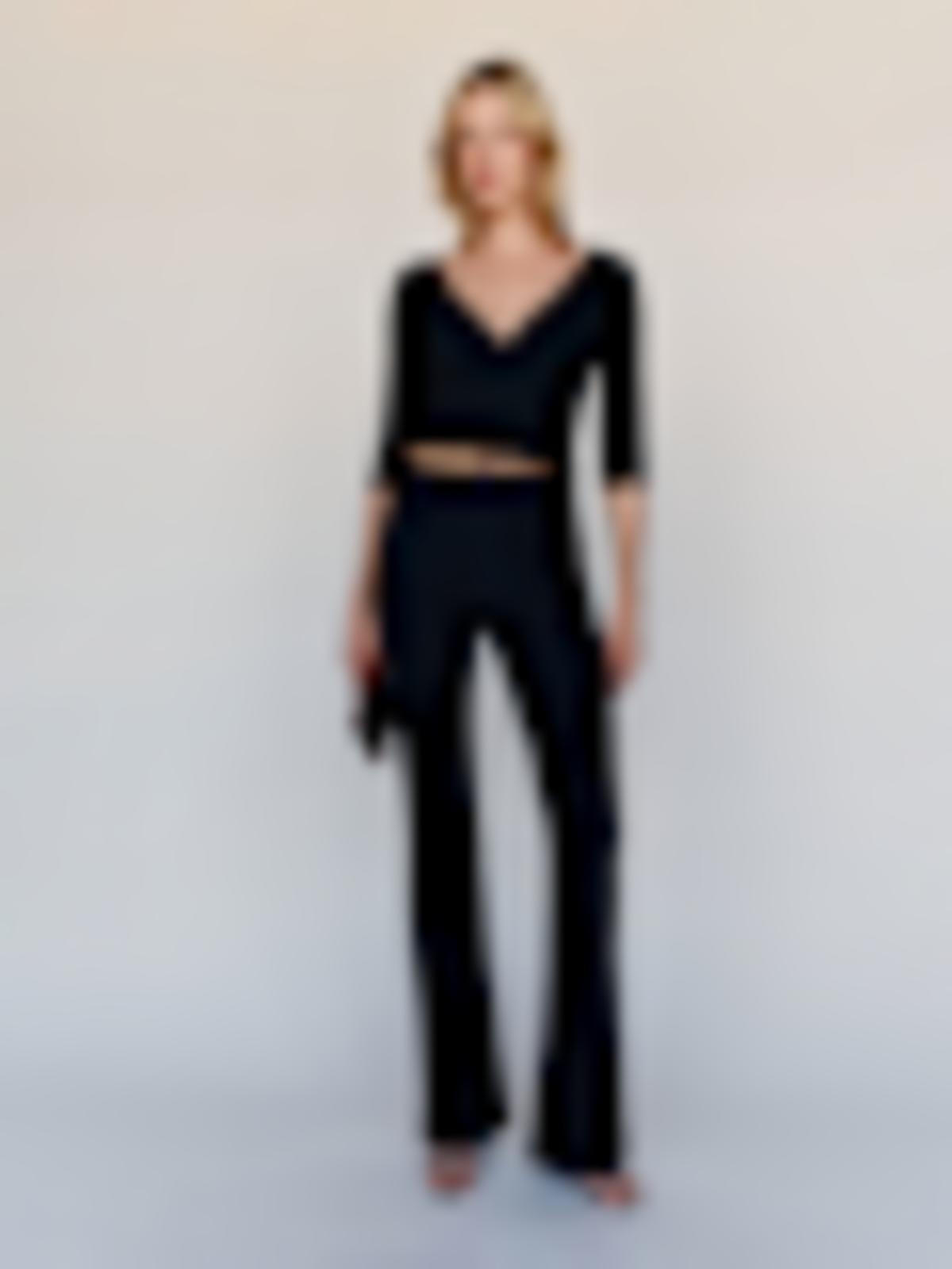 Taya Super Stretch High Rise Flare Long Jeans - thumbnail 1