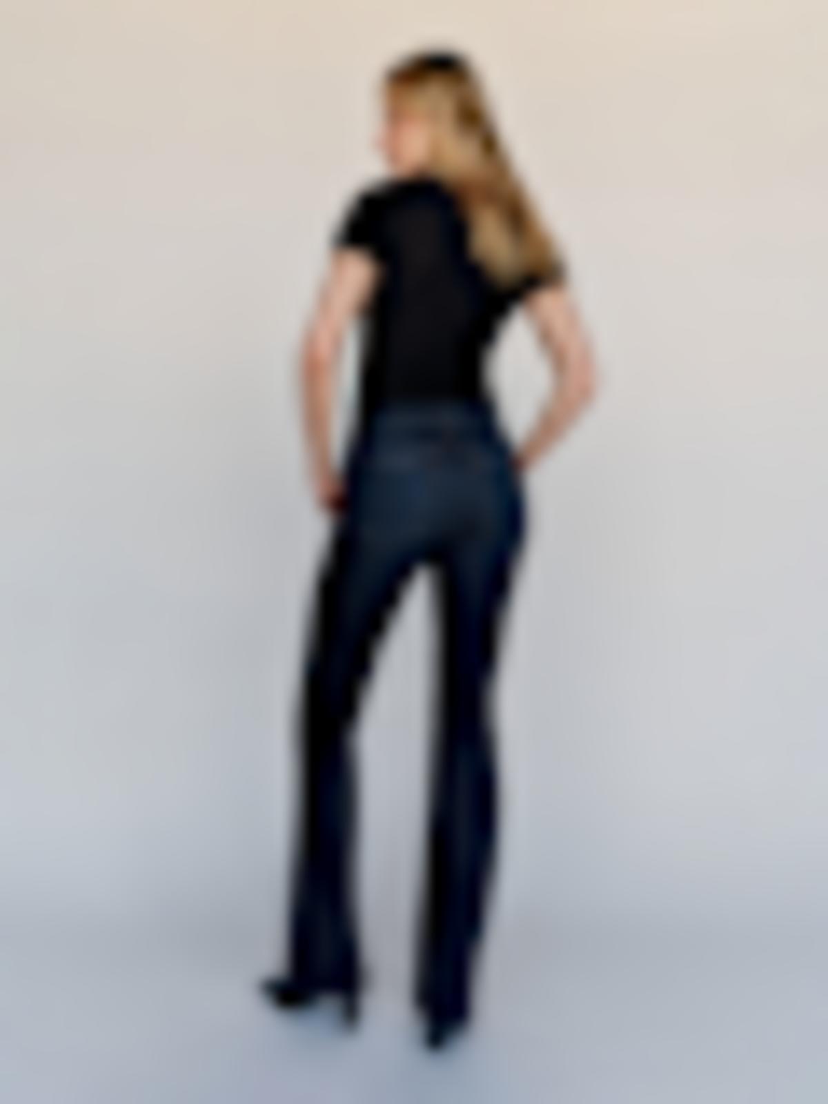 Taya Super Stretch High Rise Flare Short Jeans - thumbnail 9
