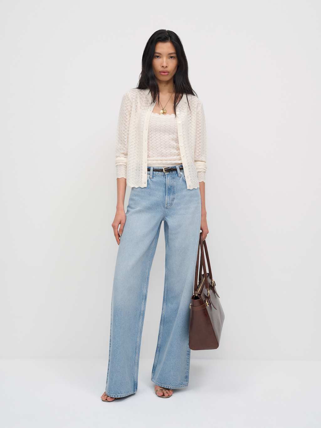 Cary High Rise Slouchy Wide Leg Jeans by Reformation