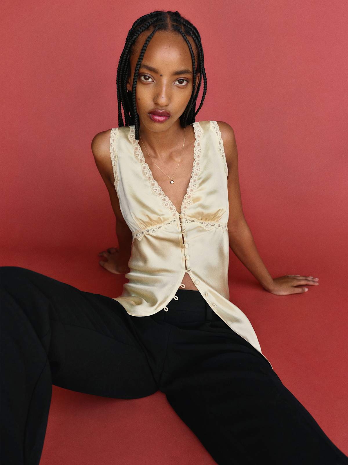 Addie Silk Top