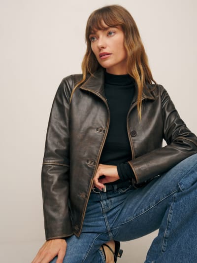 Reformation Veda Allen Leather Jacket – Mod and Retro Clothing