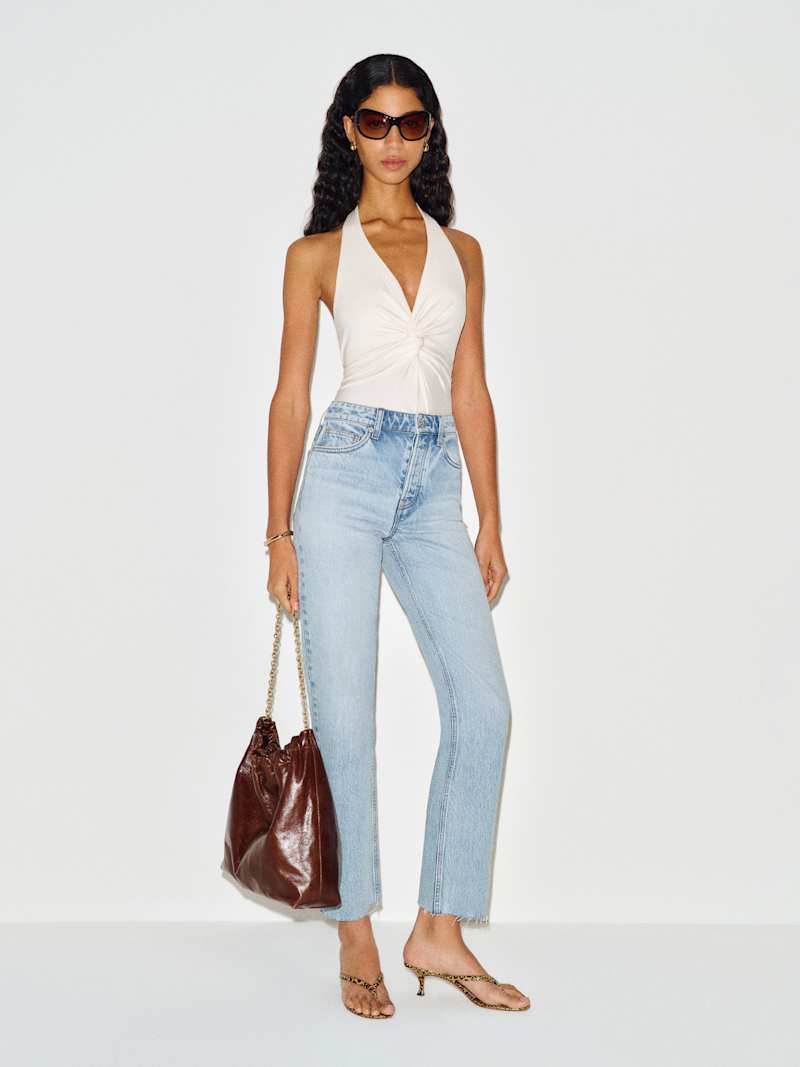 Cynthia High Rise Straight Jeans
