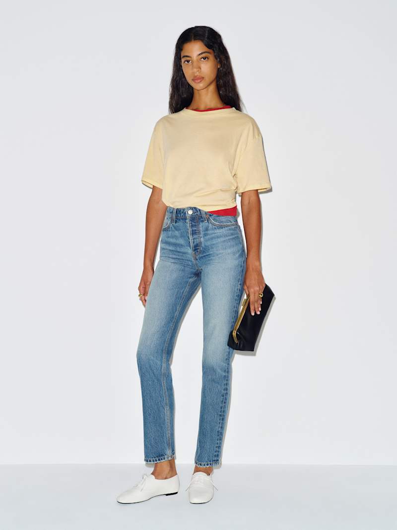 Cynthia High Rise Straight Jeans