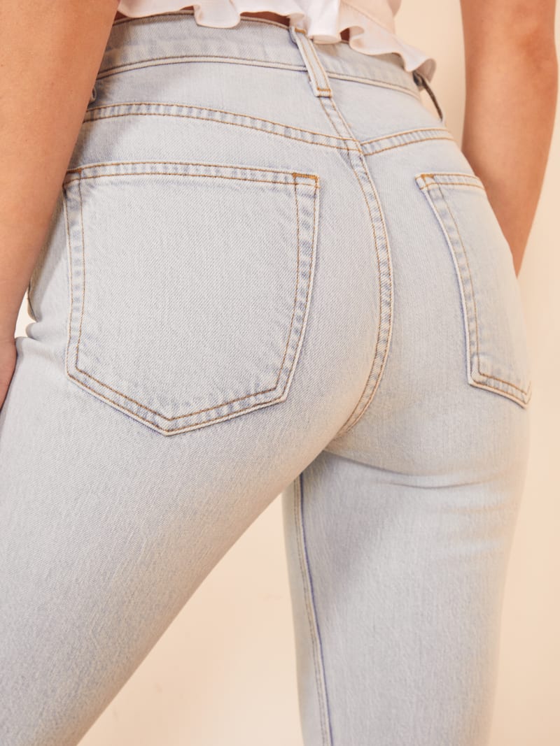 Liza High Rise Straight Cropped Jeans