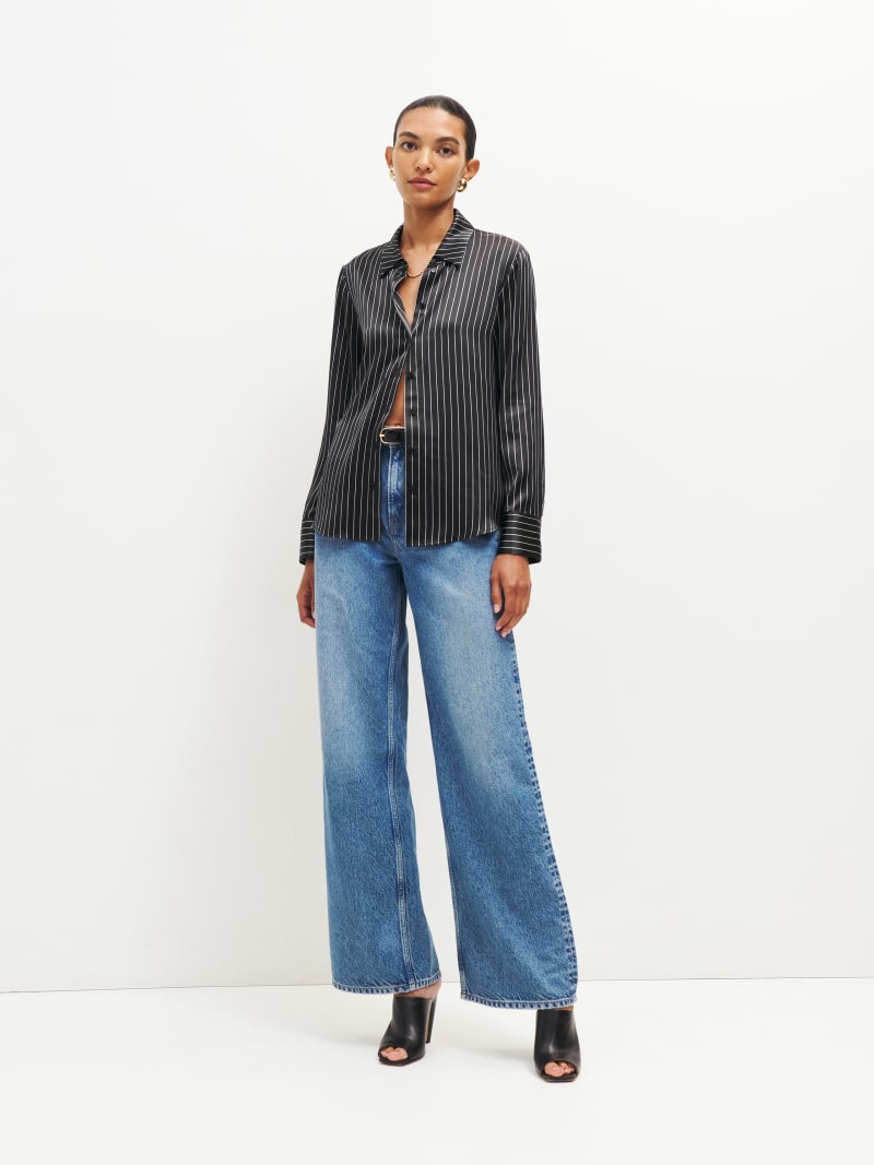 Sky Relaxed Silk Top