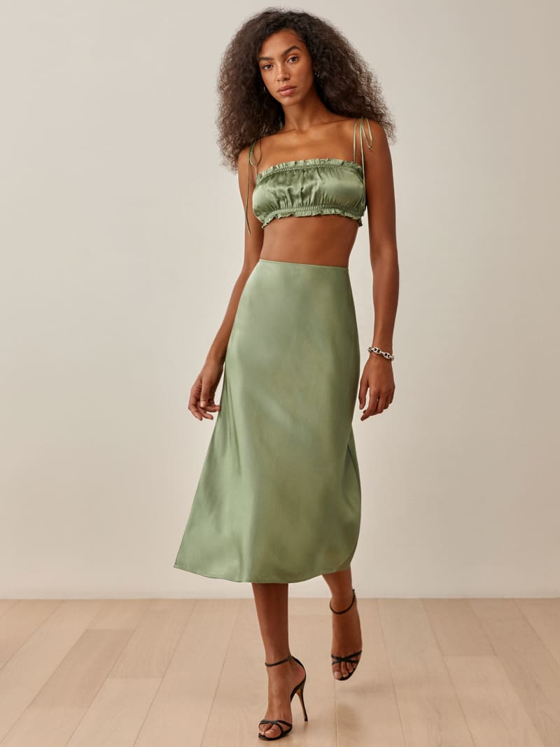 Reformation slip skirt deals