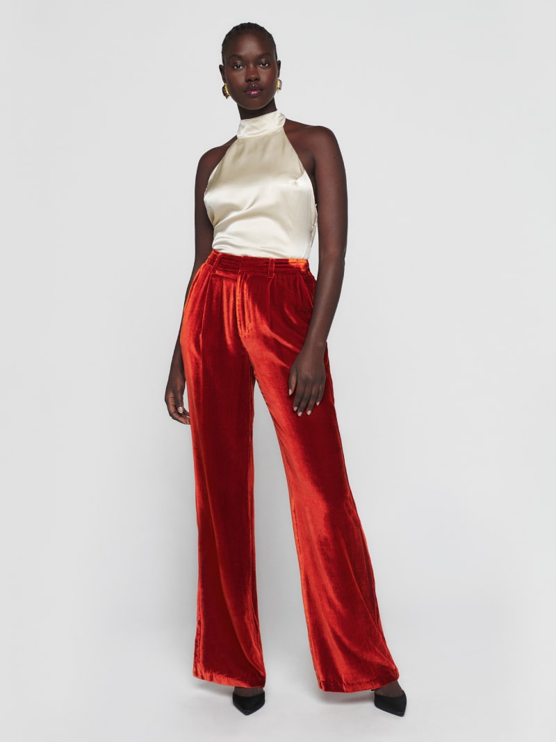 Reformation Wes Velvet Pant