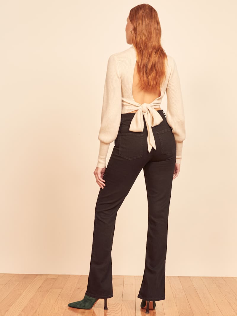 Peyton Slit Hem High Rise Bootcut Jeans