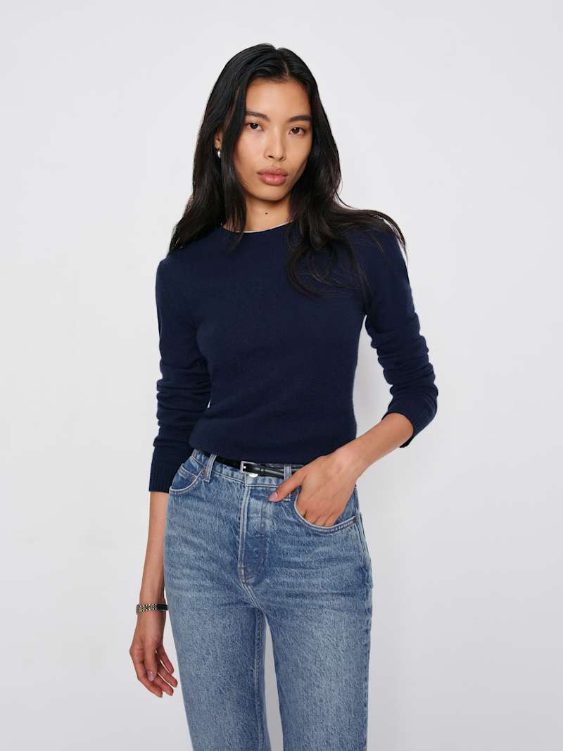 Cynthia High Rise Straight Long Jeans