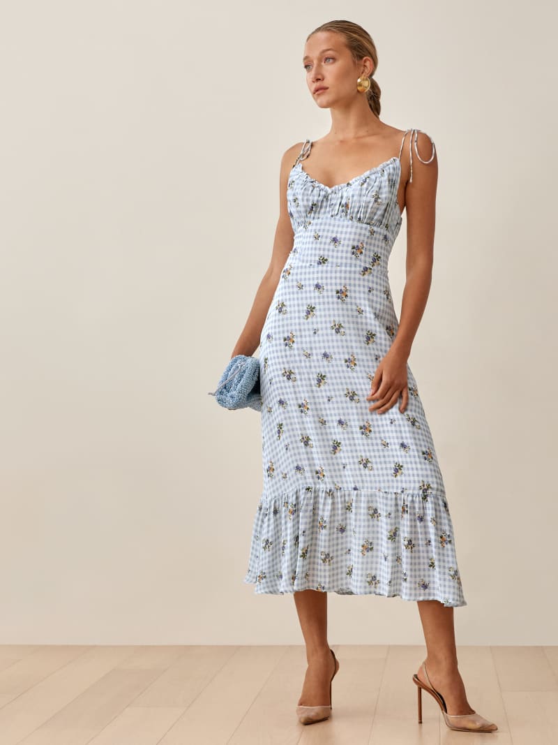 reformation embry dress in orange grove Rent Embry Dress - Orange Grove - Reformation