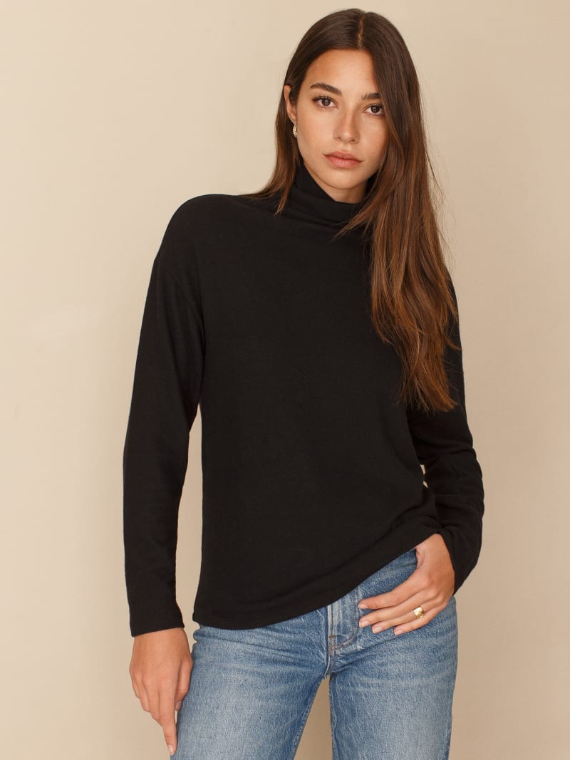 トップス REFORMATION Kemmy Black Top Reformation Black Tops | Shopbop