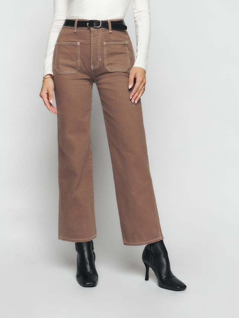 Alyssa High Rise Wide Leg Jeans Sustainable Denim Reformation