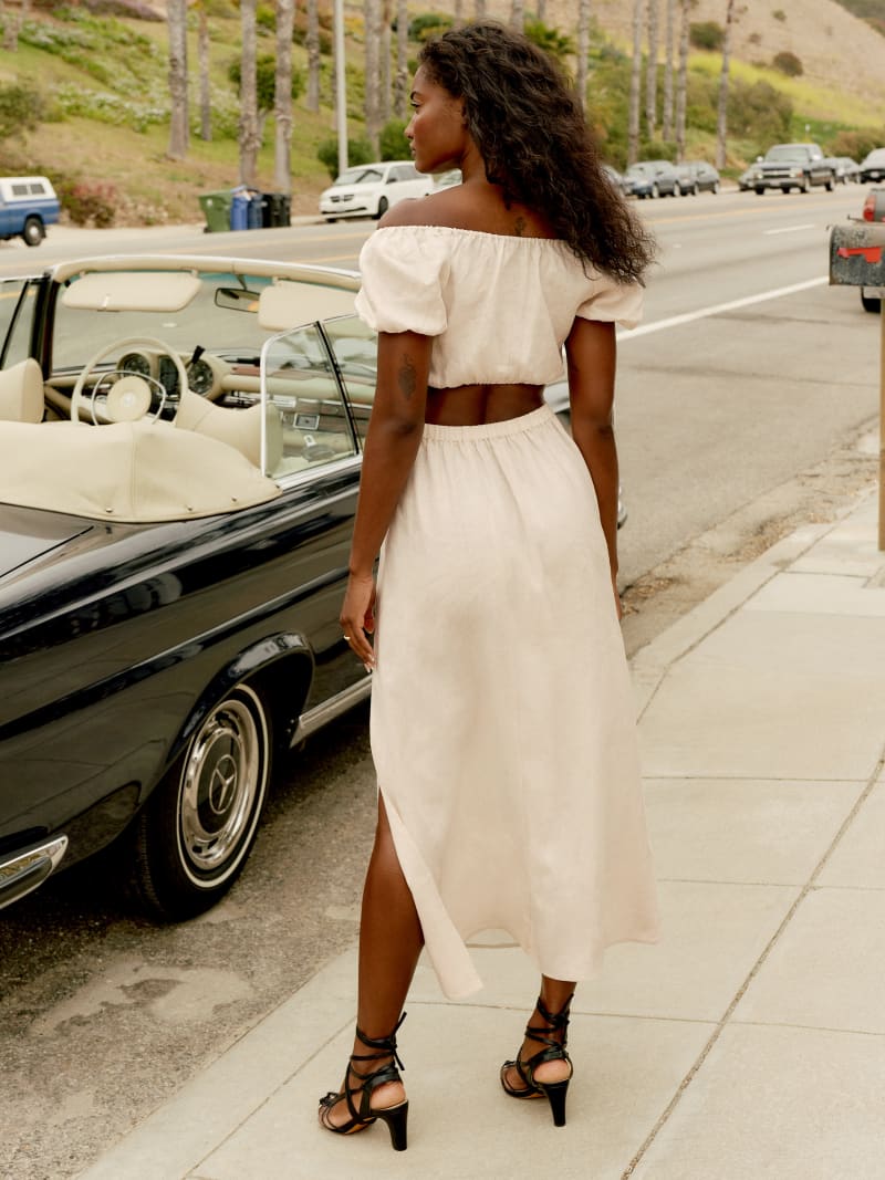 Sandalwood Linen Skirt