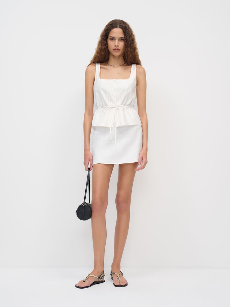 Veranda Linen Skirt from Reformation - $128