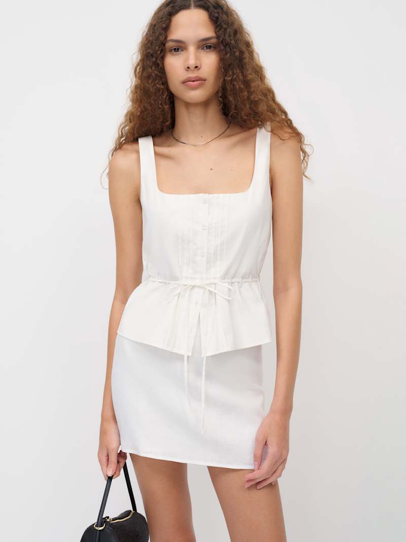 Veranda Linen Skirt