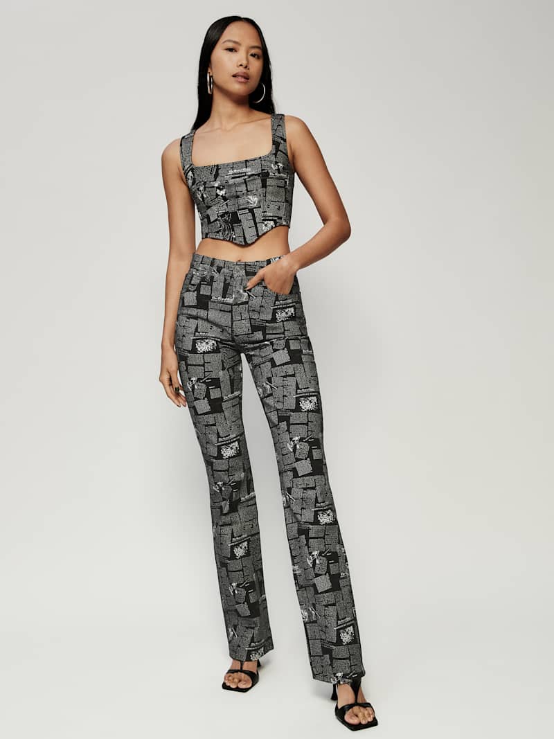 Raya Style Zine Denim Bustier Top