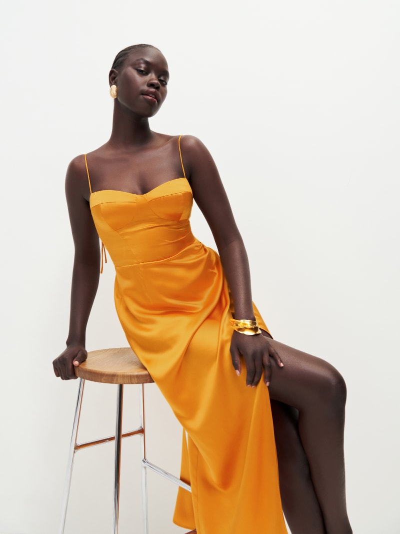 Silk dress reformation deals