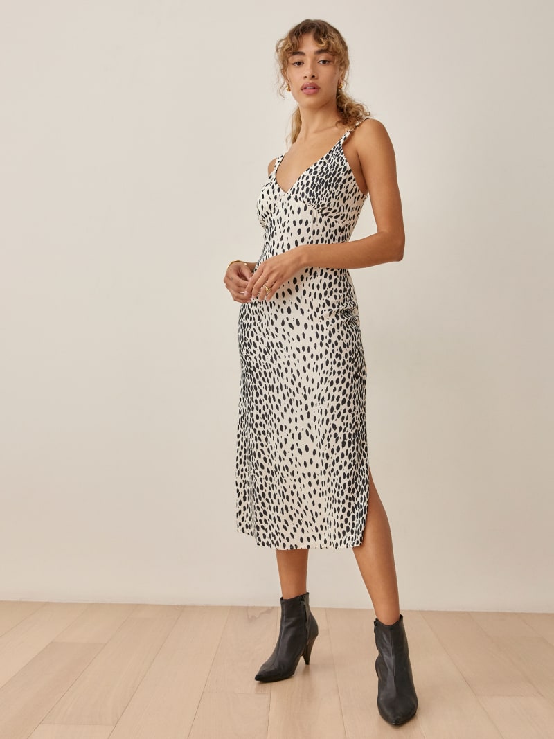 Reformation cheetah dress deals