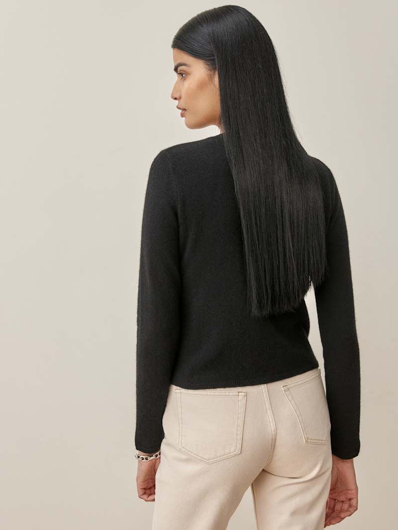 Brio Cashmere Strapless Tank And Cardi Set